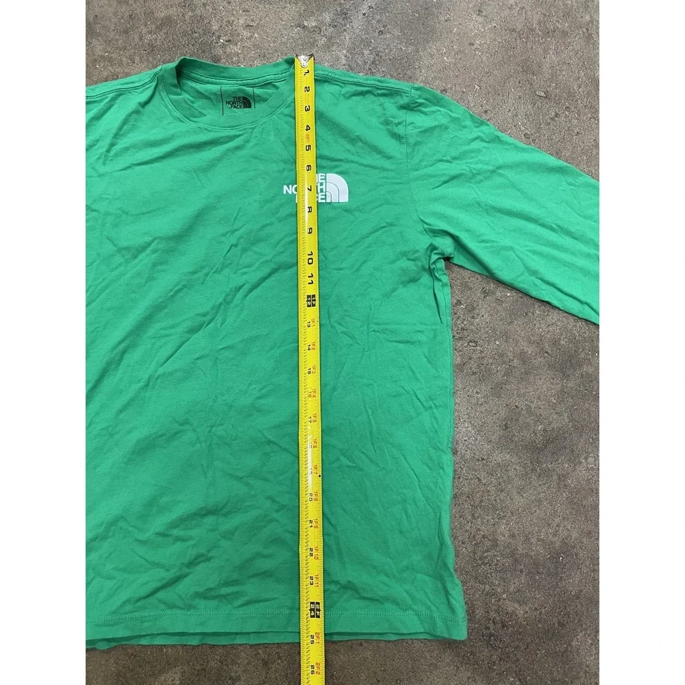 The North Face Long Sleeve Shirt Mens Medium Green‎ Yosemite Half Dome Graphic